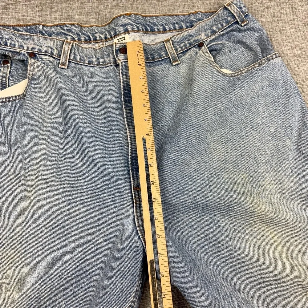 Vintage 90s Levis 545 Jeans Mens 46x30 Brown Tab Baggy Loose Fit Light Wash
